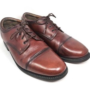 Dockers Brown Leather Cap Toe Oxfords Casual Shoes